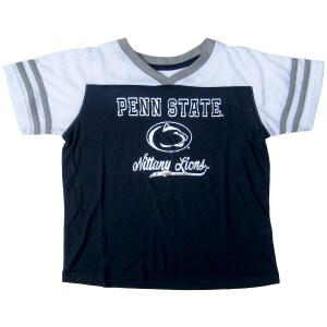 toddler girls' princess bling short sleeve tee Penn State Nittany Lions